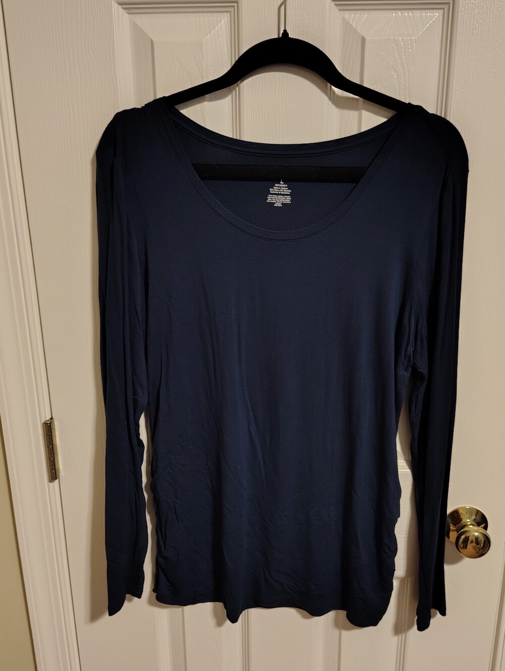 Set Of 3 Long Sleeve Sonoma Maternity Tops, Large. Navy, Grey And Berry - Picture 8 of 8